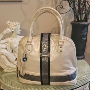 L.A.M.B. by Gwen Stefani Frosted iridescent Bowler Bag #207